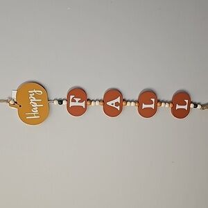 🎃HOLIDAY HOME 'Happy Fall' Beaded Hanging Wall Decor